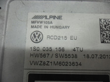 VW UP 2013 5D PANEL PRZELACZNIK RADIO 1S0035156