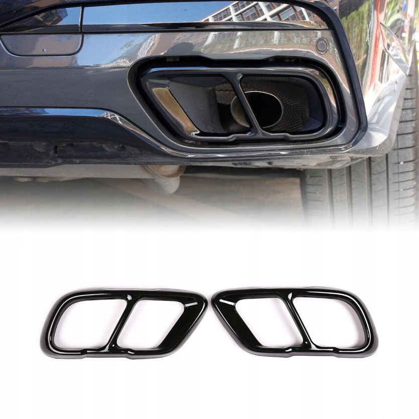 BMW X5 G05 X6 G06 X7 G07 NAKŁADKI KONCOWKI RUR TLUMIKA SPORT CZARNE BLACK