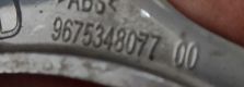 CITROEN DS3 KRATKA RAMKA HALOGENU PRAWA 9675348077