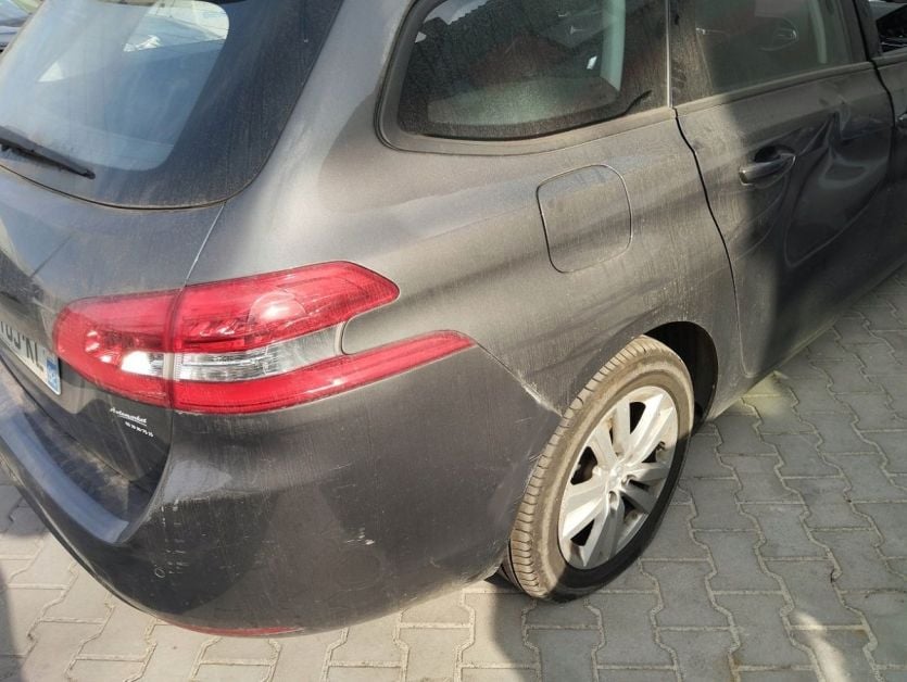 PEUGEOT 308 II SW KOMBI T9 2018 CWIARTKA PRAWA TYL TYLNA BLOTNIK EVLC evl
