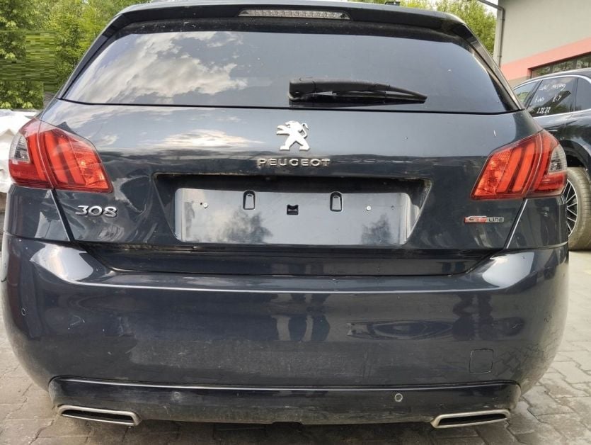 PEUGEOT 308 II T9 LIFT 2019 KLAPA TYL TYLNA ZDERZAK 4XPDC LAMPY LED gt line