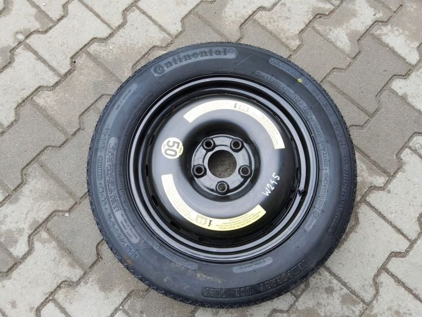 MERCEDES B KLASA W245 2008 KOŁO DOJAZDOWE ZAPAS ET32 125/90 R16 1694000802