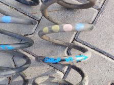 VW GOLF VI 6 GTI HB 5D 2012 SPRĘŻYNY ZAWIESZENIA TYŁ KOMPLET