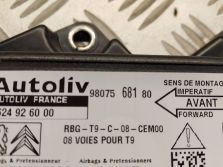 PEUGEOT 308 II T9 LIFT 2019 MODUŁ SENSOR AIRBAG 9807568180 NIEWYSTRZELONE