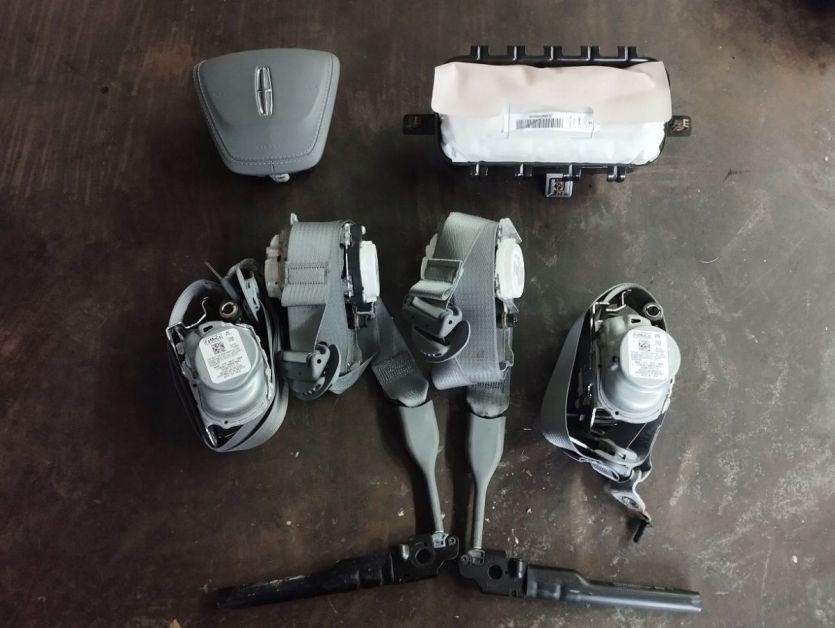 LINCOLN AVIATOR 2022 PODUSZKI POWIETRZNE PASY AIRBAG ORYGINAŁ SZARE POPIEL