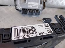 PEUGEOT 208 2016 ZESTAW STARTOWY KOMPUTER STEROWNIK KLUCZYK BSI 9807886180