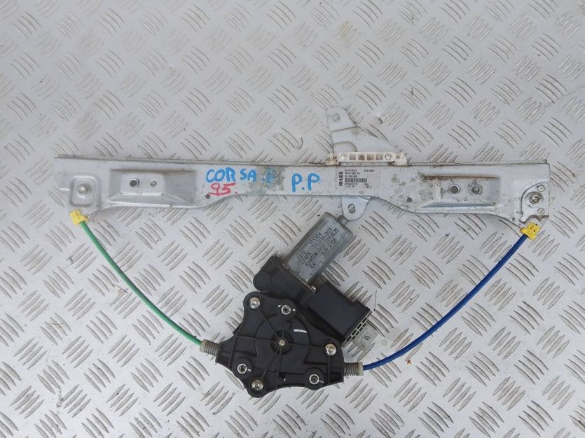 OPEL CORSA E PODNOŚNIK MECHANIZM SZYBY PRAWY PRZÓD 39161985