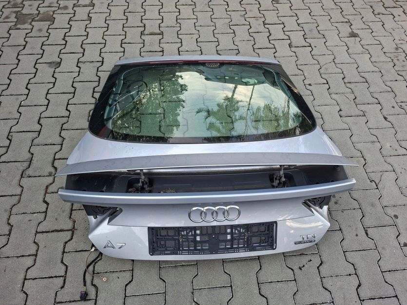 AUDI A7 C7 2015 4G 4G8 LIFT KLAPA TYL TYLNA SZYBA SPOILER LOTKA LZ7G RS7