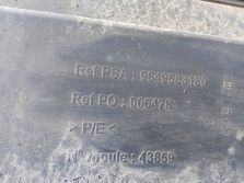 PEUGEOT 207 OSŁONA PŁYTA POD ZDERZAK 9649583180