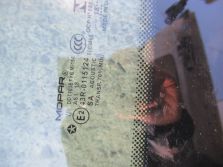 JEEP WRANGLER JL SAHARA 4D 2018 R. SZYBA PRZÓD CZOŁOWA RAMKA WYSYŁKA