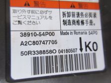 suzuki VITARA III 2018 R. STROWNIK SENSOR AIRBAG 38910-54P00