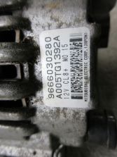 CITROEN C3 II 2011 R. 1.4 ALTERNATOR 9666030280