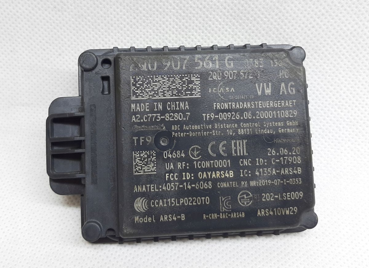 VW Skoda Seat Czujnik Radar ACC Sensor 2Q0907561G