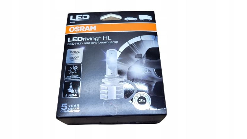 Żarówka żarówki LED Osram LEDriving HL HB4 14W 9736CW 6000K NOWE! Plomba