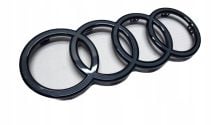 Emblemat Znaczek Logo AUDI Atrapy GRILLA Q7 Q8 24- CZARNY OE 8MA853605 A/B