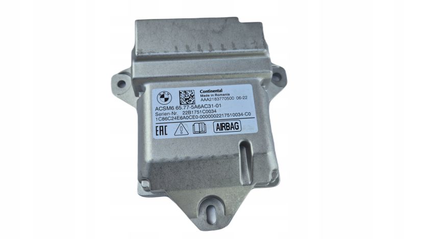 Sterownik Poduszek AIRBAG AIR BAG ACSM6 BMW G60 G70 G05 G06 G07 OE 5A6AC31