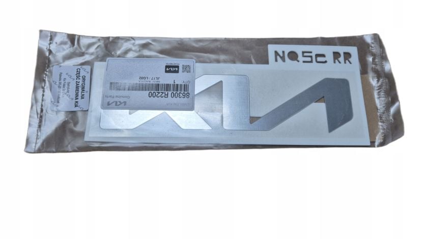 Emblemat Napis Znaczek TYŁ KIA OE 86300-R2200 21 cm ORYGINAŁ NOWY ASO !!!
