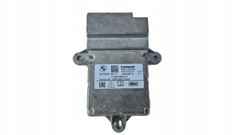 Sterownik Poduszek AIRBAG AIR BAG ACSM5 BMW 3 G20 G21 OE 5B448F9 NOWY !
