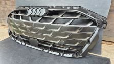 Atrapa chłodnicy GRILL Audi A3 8Y LIFT 24- S-LINE OE 8Y0853651AF BLACKCHROM