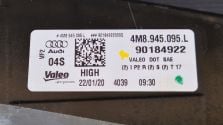 Blenda klapy Lampa TYŁ Audi Q8 SQ8 4M8 USA OE 4M8945095L HIGH CARBON NOWA !