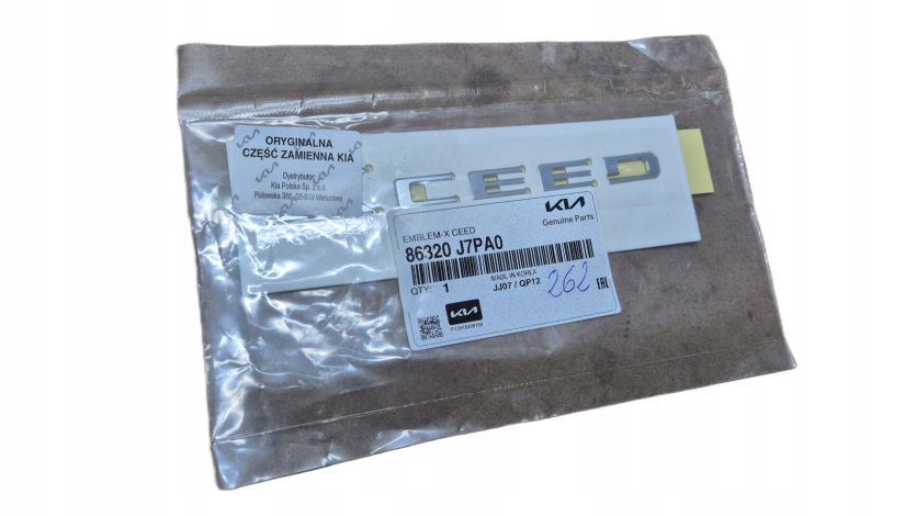 Emblemat Napis modelu Klapy TYŁ XCeed X-Ceed KIA OE 86320-J7PA0 NOWY! ASO!