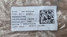 Kluczyki wkładki zamka KOMPLET Zestaw naprawczy Audi A6 C7 4G OE 4G0800375C