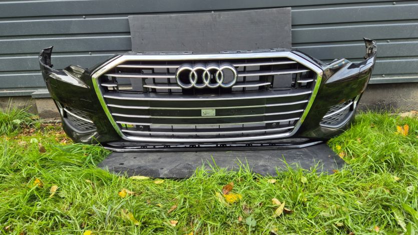 Zderzak przedni PRZÓD Audi A6 C8 4K 18-23 Basis Radar 6xPDC Spryski Komplet