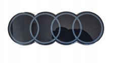 Emblemat Znaczek Logo AUDI Atrapy GRILLA Q8 E-Tron CZARNY OE 4KE853605B ASO