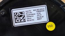 Emblemat Znaczek Logo AUDI Atrapy GRILLA Q8 E-Tron CZARNY OE 4KE853605B ASO