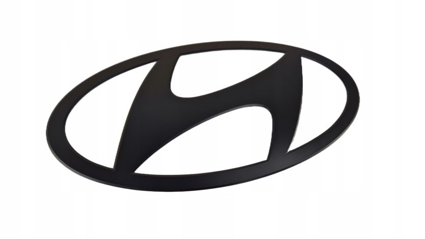 Znaczek Emblemat Logo PRZÓD Grill Hyundai Tucson IV LIFT 2024- CZARNY NOWY!