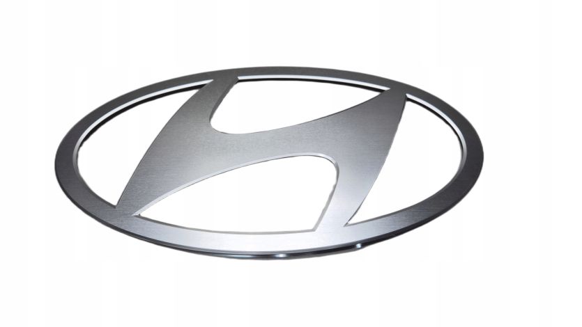 Znaczek Emblemat Logo PRZÓD Grill Hyundai Tucson IV LIFT 2024- SREBRNY NOWY