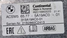 Sterownik Poduszek AIRBAG AIR BAG ACSM5 BMW G20 G21 G22 OE 5A19AC0 NOWY !!!
