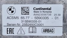 Sterownik Poduszek AIRBAG AIR BAG ACSM5 BMW G20 G21 G22 OE 5B90335 NOWY !!!