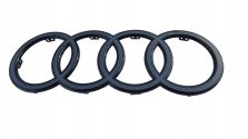 Emblemat Znaczek Logo AUDI Atrapy GRILLA Q7 2024- CZARNY OE 4M0853605 A/B
