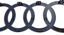 Emblemat Znaczek Logo AUDI Atrapy GRILLA Q7 2024- CZARNY OE 4M0853605 A/B