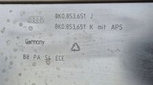 Atrapa chłodnicy GRILL Audi S4 A4 B8 LIFT 11-15 *PDC* OE 8K0853651J K NOWY!